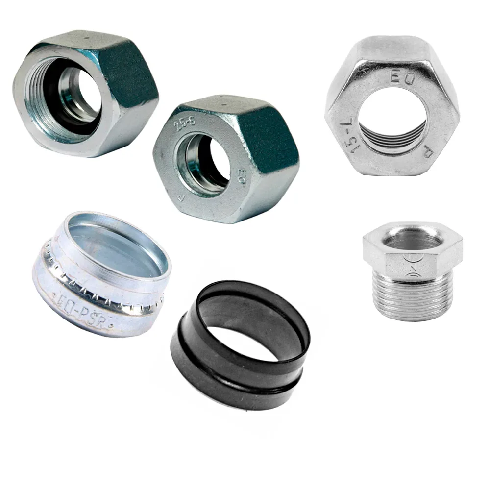 Ermeto DIN fitting components for high pressure hydraulic tube fittings